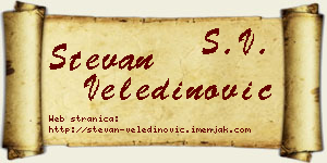 Stevan Veledinović vizit kartica